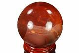 Polished Mookaite Jasper Sphere - Australia #116052-1